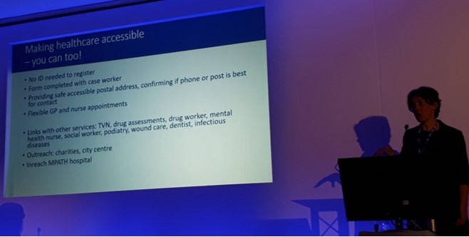 Image Dr Ruth giving lecture